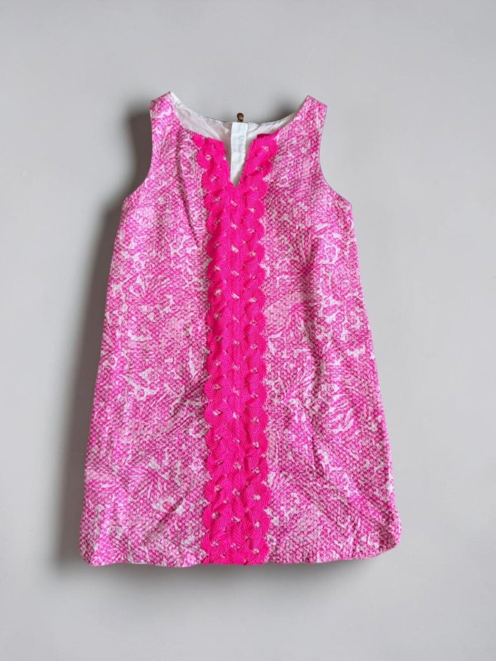 LILLY PULITZER Pink White Shift Dress Size S